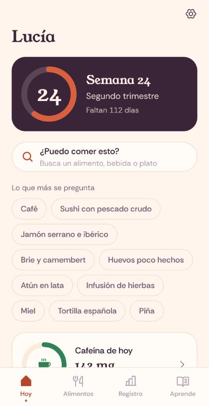 Guía de alimentos del embarazo